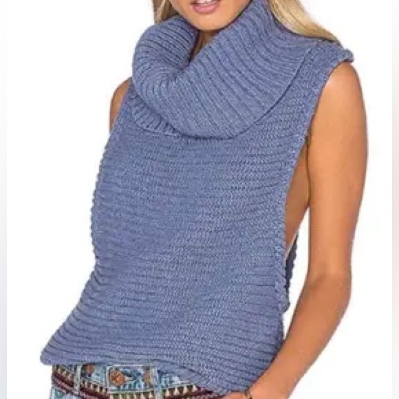 One Teaspoon Parisienne Nights Roll Neck Tank - Picture 1 of 6